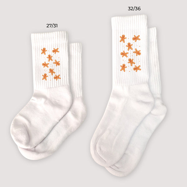 Chaussettes enfant Blanches Gingerbread Party photo