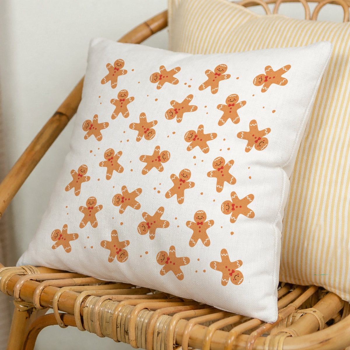 Coussin Beige naturel Gingerbread Party photo N° 1