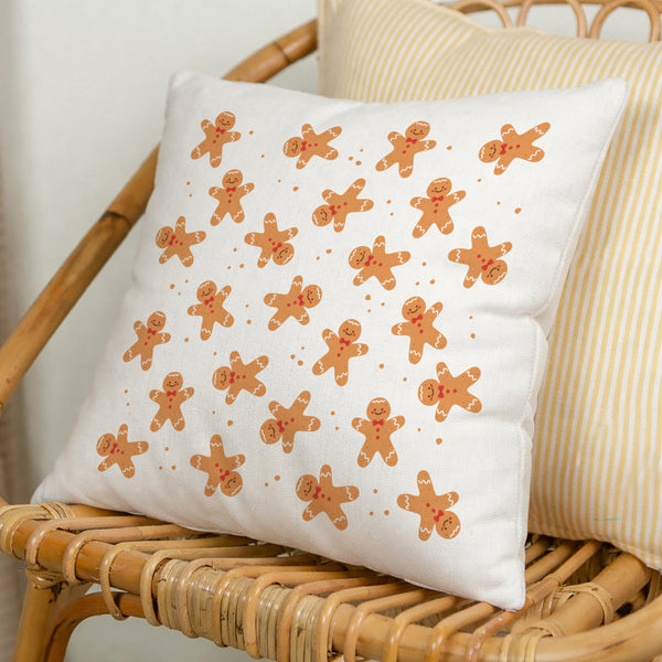 Coussin Beige naturel Gingerbread Party photo