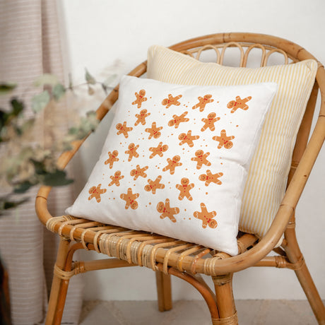 Coussin Beige naturel Gingerbread Party