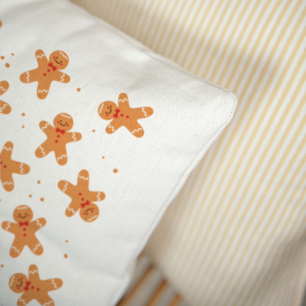 Coussin Beige naturel Gingerbread Party photo N° 3
