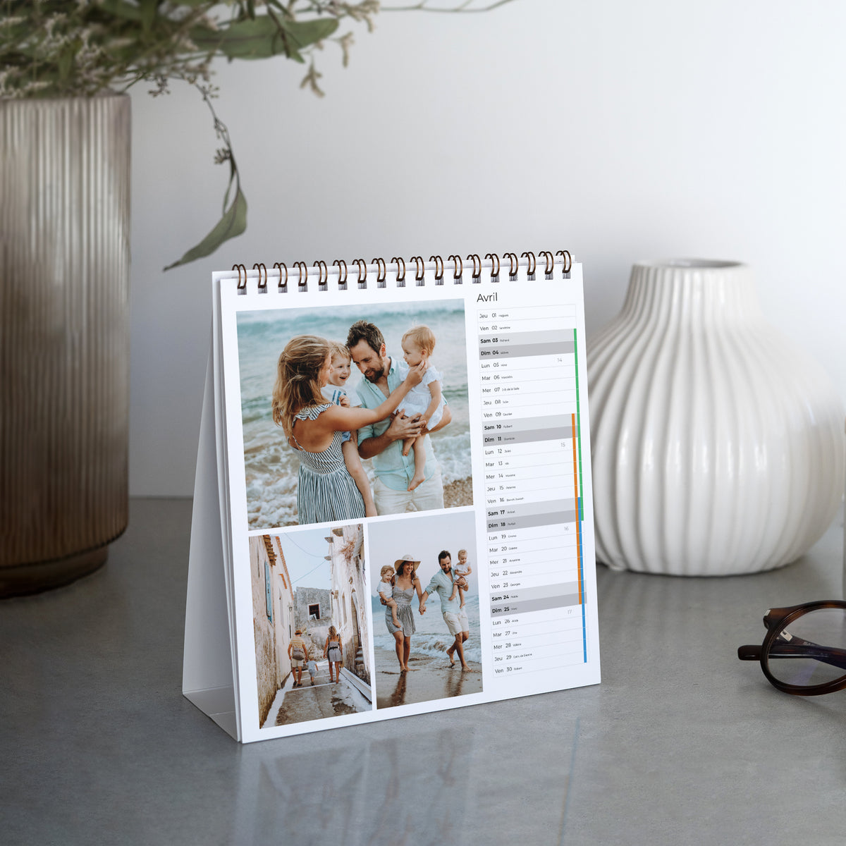 Calendrier Fin d'année Bureau, chevalet Souvenirs à Feuilleter photo N° 2
