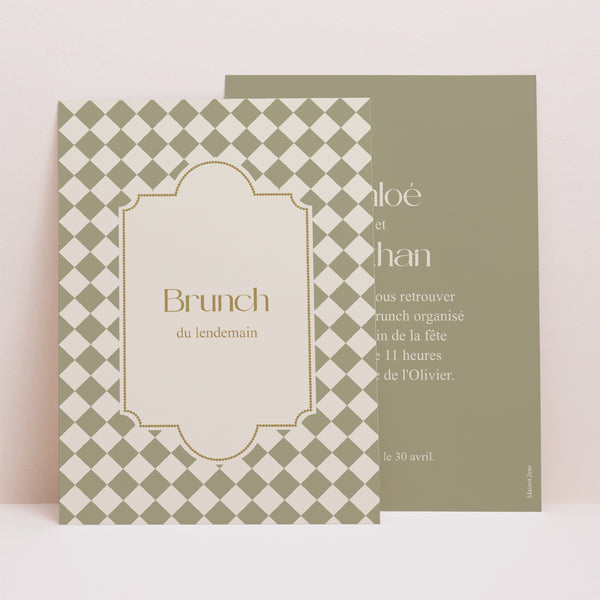 Invitations Mariage Portrait Palazzo photo