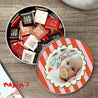 Boite métallique ronde, garnie de chocolats Berlingot photo N° 1