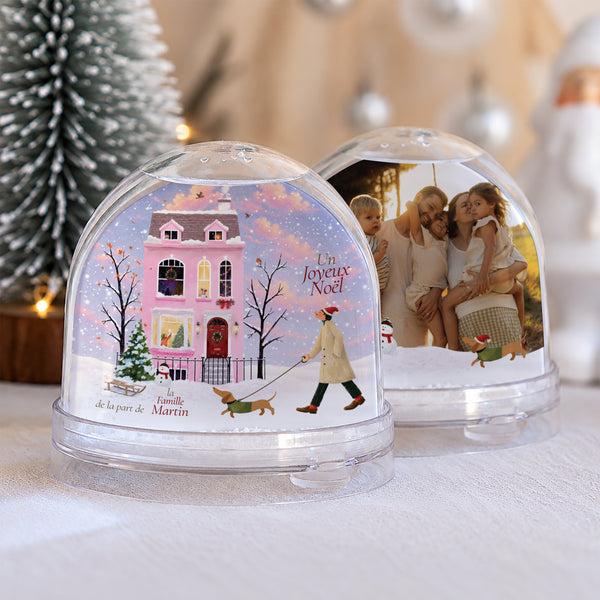 Boule à neige Fin d'année Verre Sous les Flocons photo