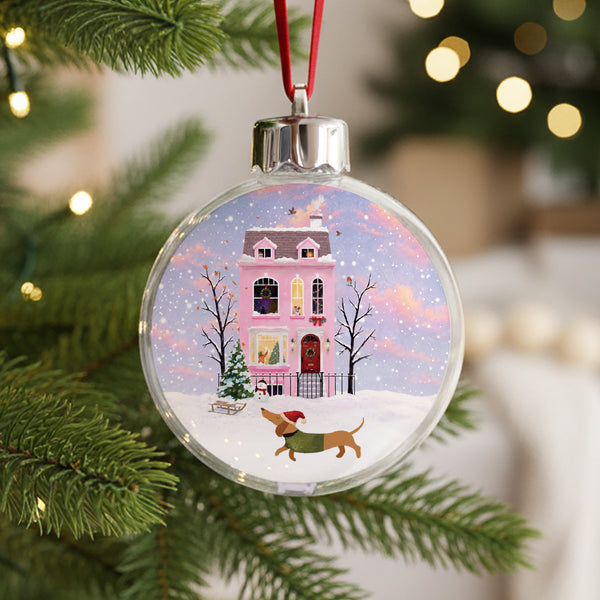 Boule de Noël Fin d'année Ronde Sous les Flocons photo