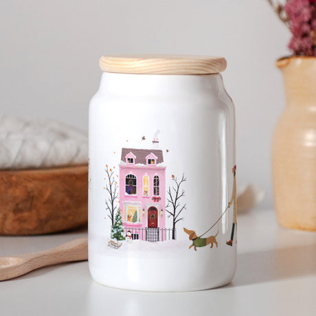 Pot en céramique 65 cl Sous les Flocons