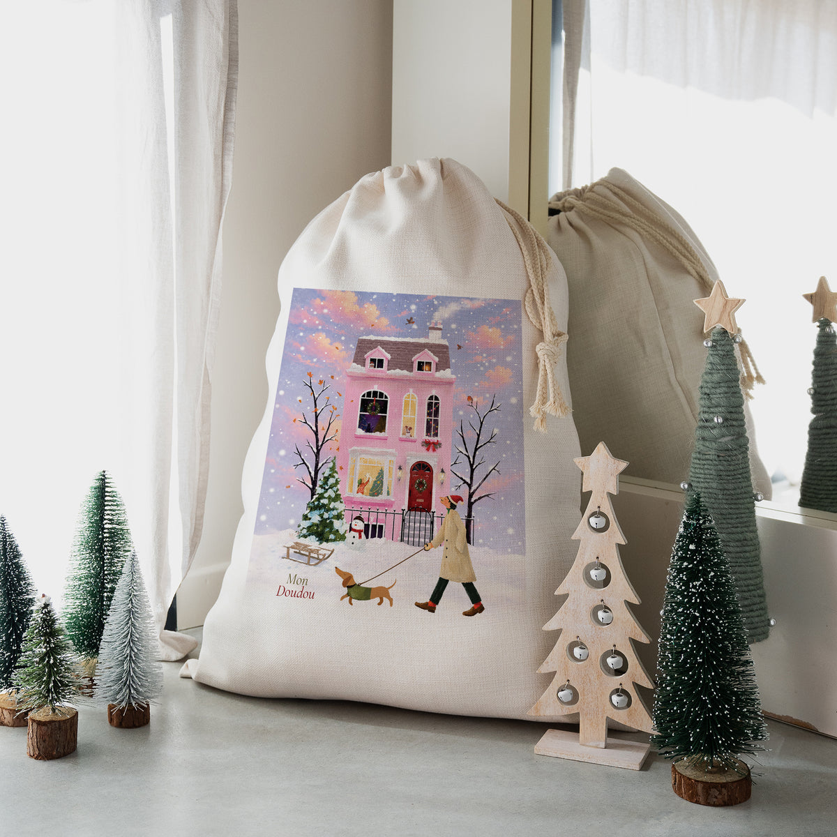 Hotte du père Noël Grand format Sous les Flocons photo N° 1