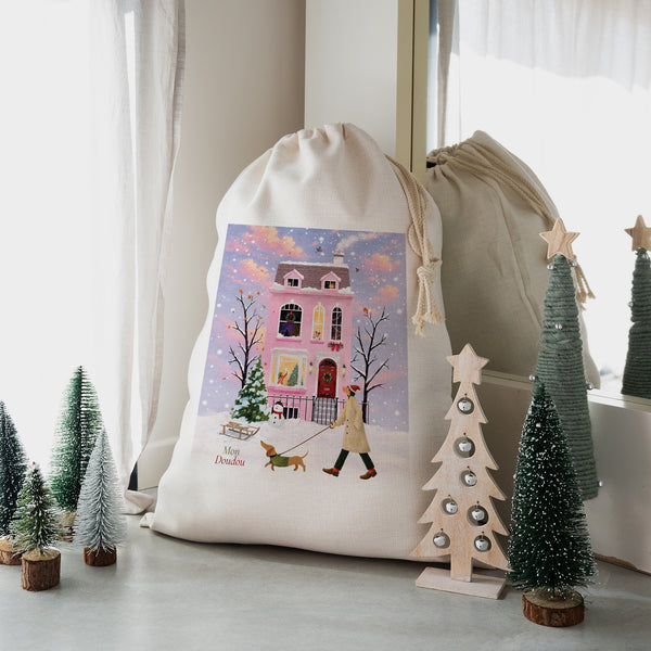 Hotte du père Noël Grand format Sous les Flocons photo