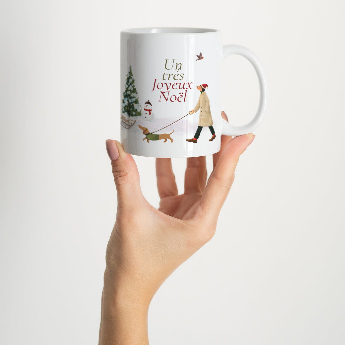 Mug Blanc Sous les Flocons photo N° 2