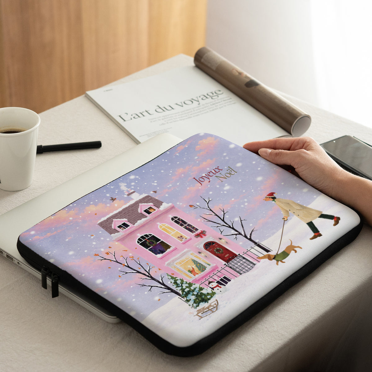 Housse ordinateur 15 pouces Sous les Flocons photo N° 2