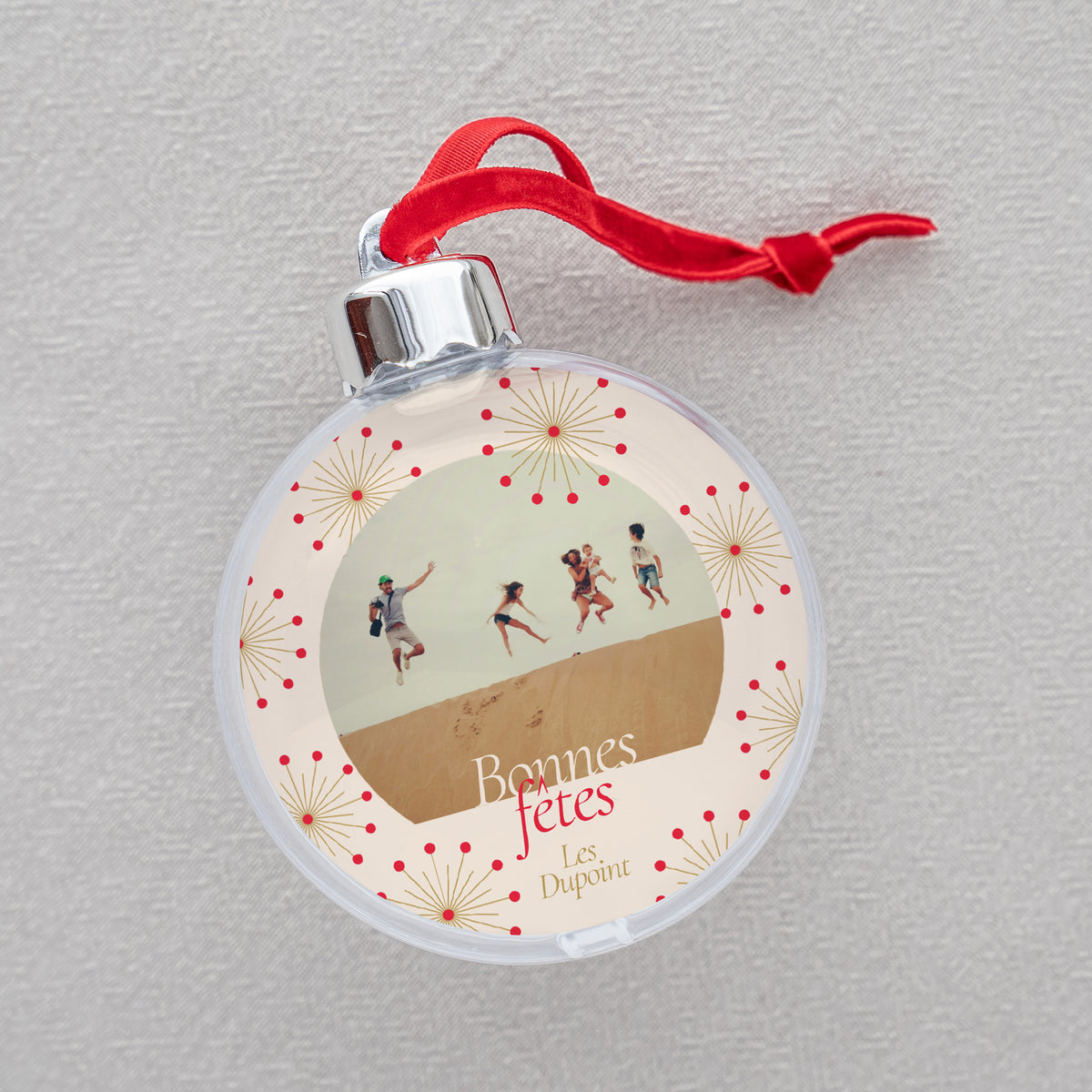 Boule de Noël Fin d'année Ronde Étincelles de Joie photo N° 2