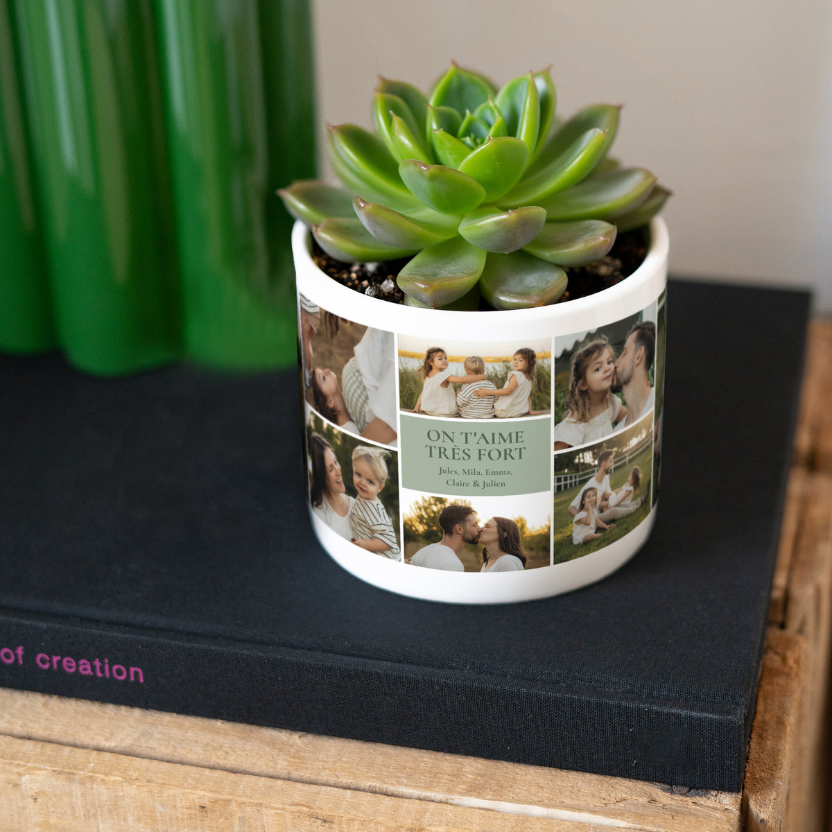 Pot de fleurs 48 cl Clic Souvenir photo N° 3