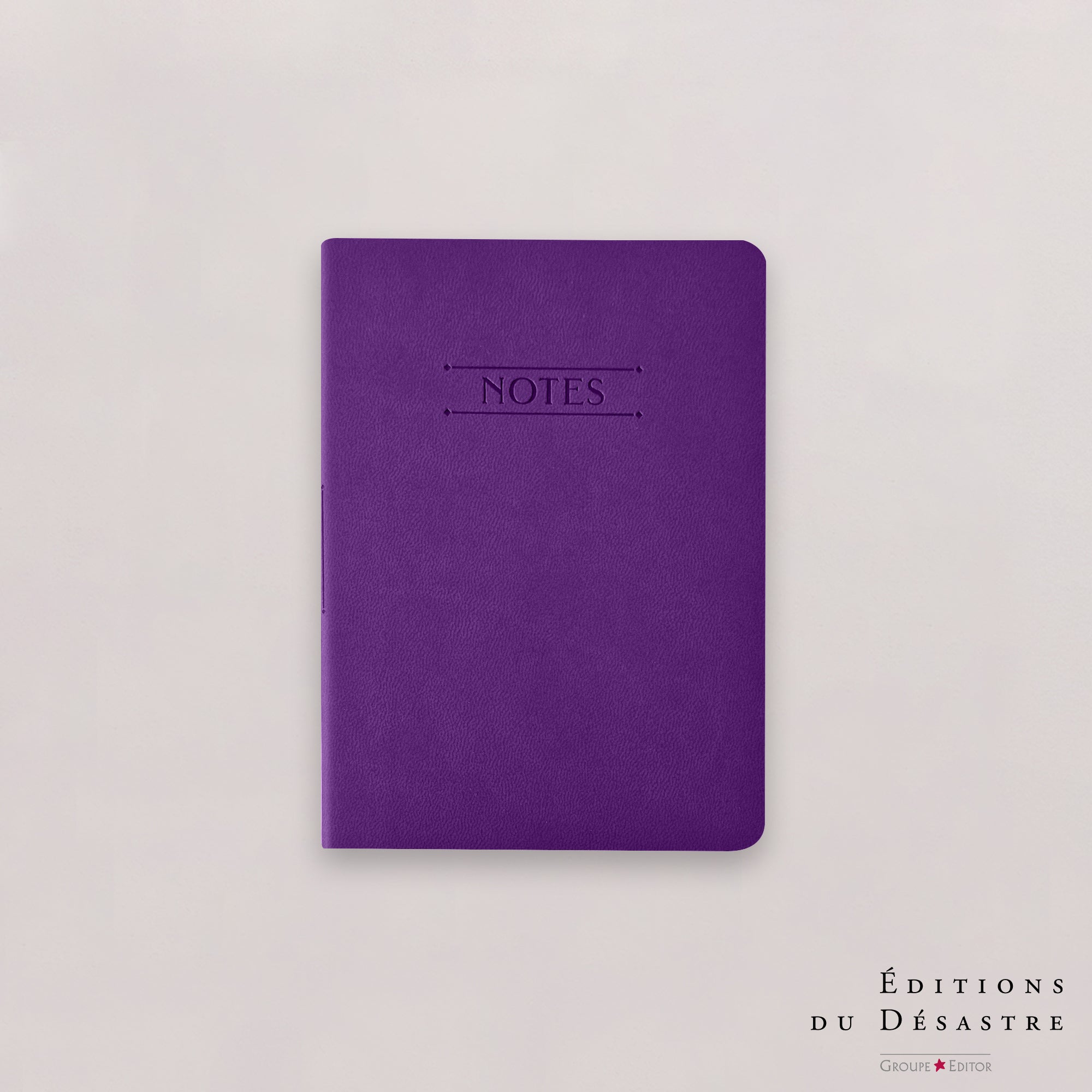 Carnet Nuance - Simili cuir - A6 - Violet intense - 128 pages photo N° 1