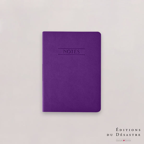 Carnet Nuance - Simili cuir - A6 - Violet intense - 128 pages photo