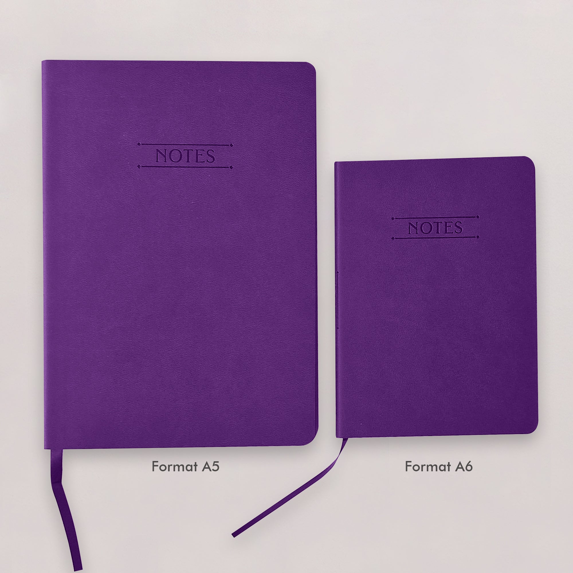 Carnet Nuance - Simili cuir - A6 - Violet intense - 128 pages photo N° 5