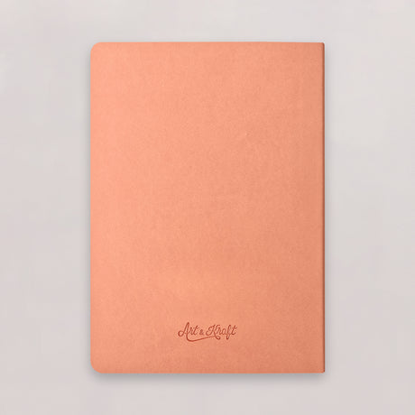 Carnet Nuance - Simili cuir - A5 - Pêche - 192 pages