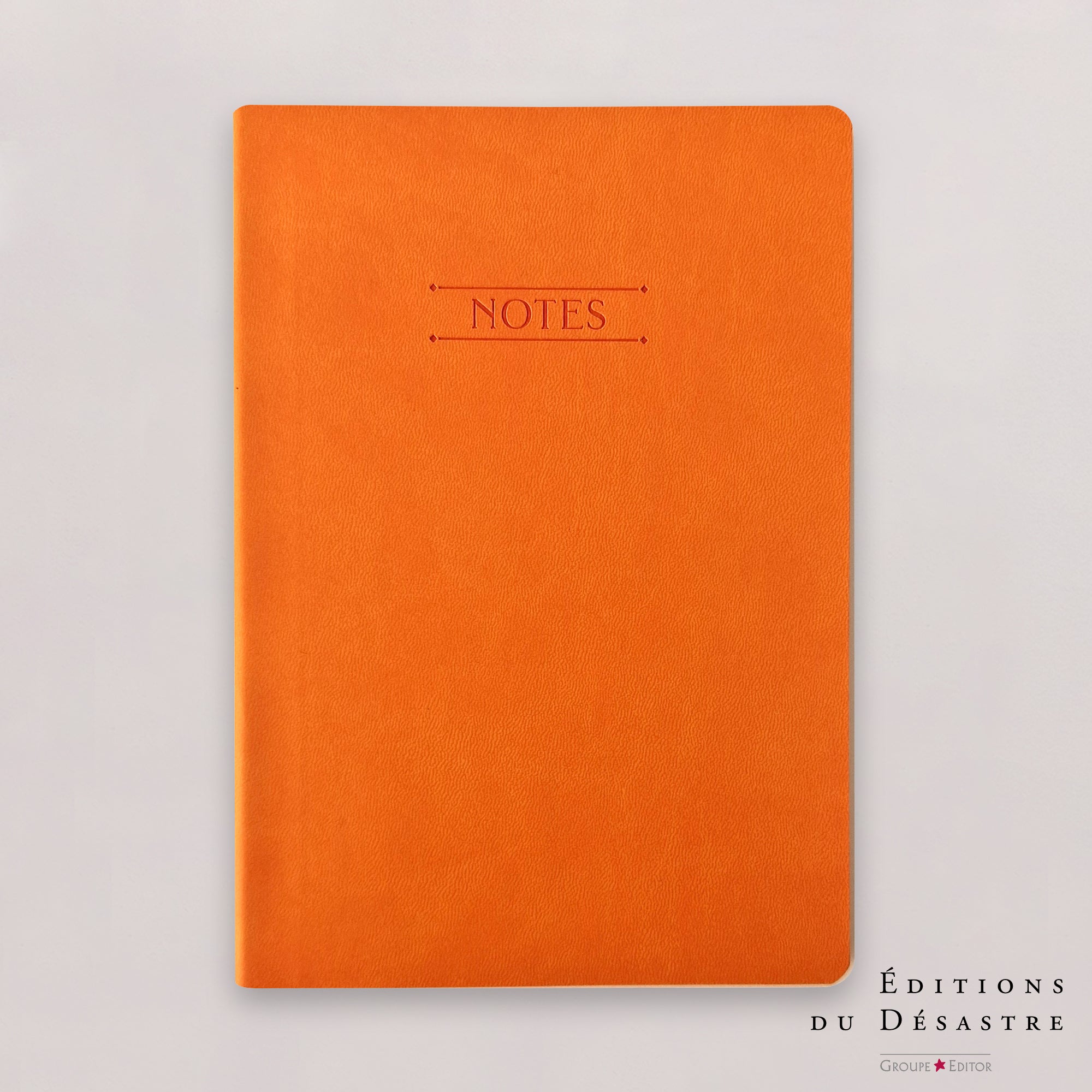 Carnet Nuance - Simili cuir - A5 - Orange vitaminé - 192 pages photo N° 1