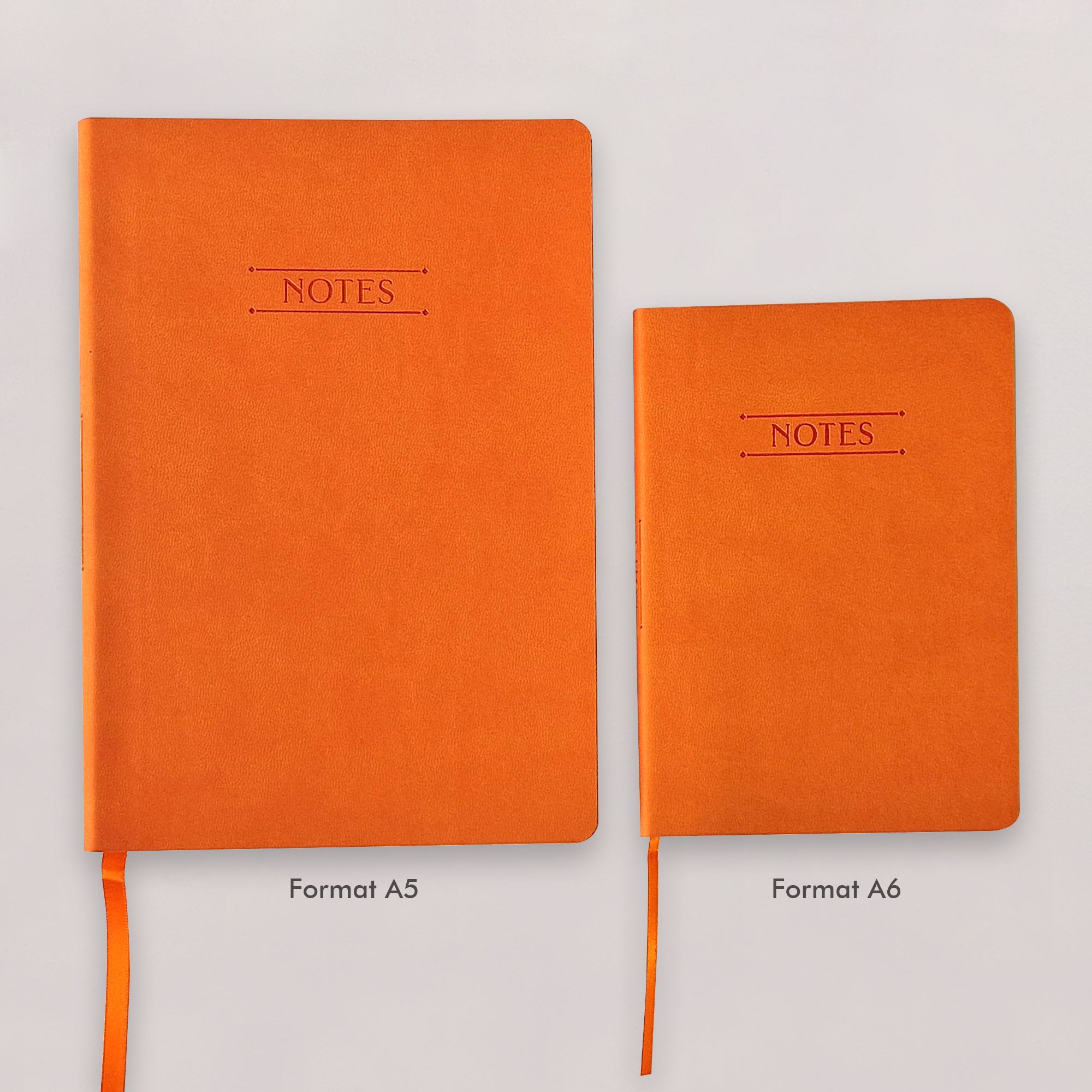 Carnet Nuance - Simili cuir - A5 - Orange vitaminé - 192 pages photo N° 5