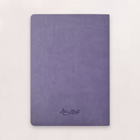 Carnet Nuance - Simili cuir - A5 - Lavande - 192 pages