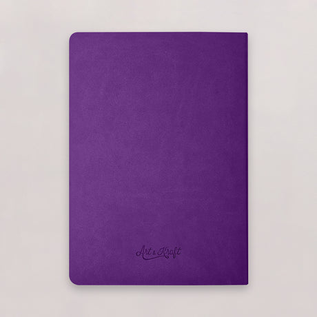 Carnet Nuance - Simili cuir - A5 - Violet intense - 192 pages