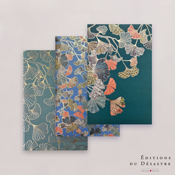 Carnet Pepakura - Lot de 3 - A6 - Gingko - 64 pages photo