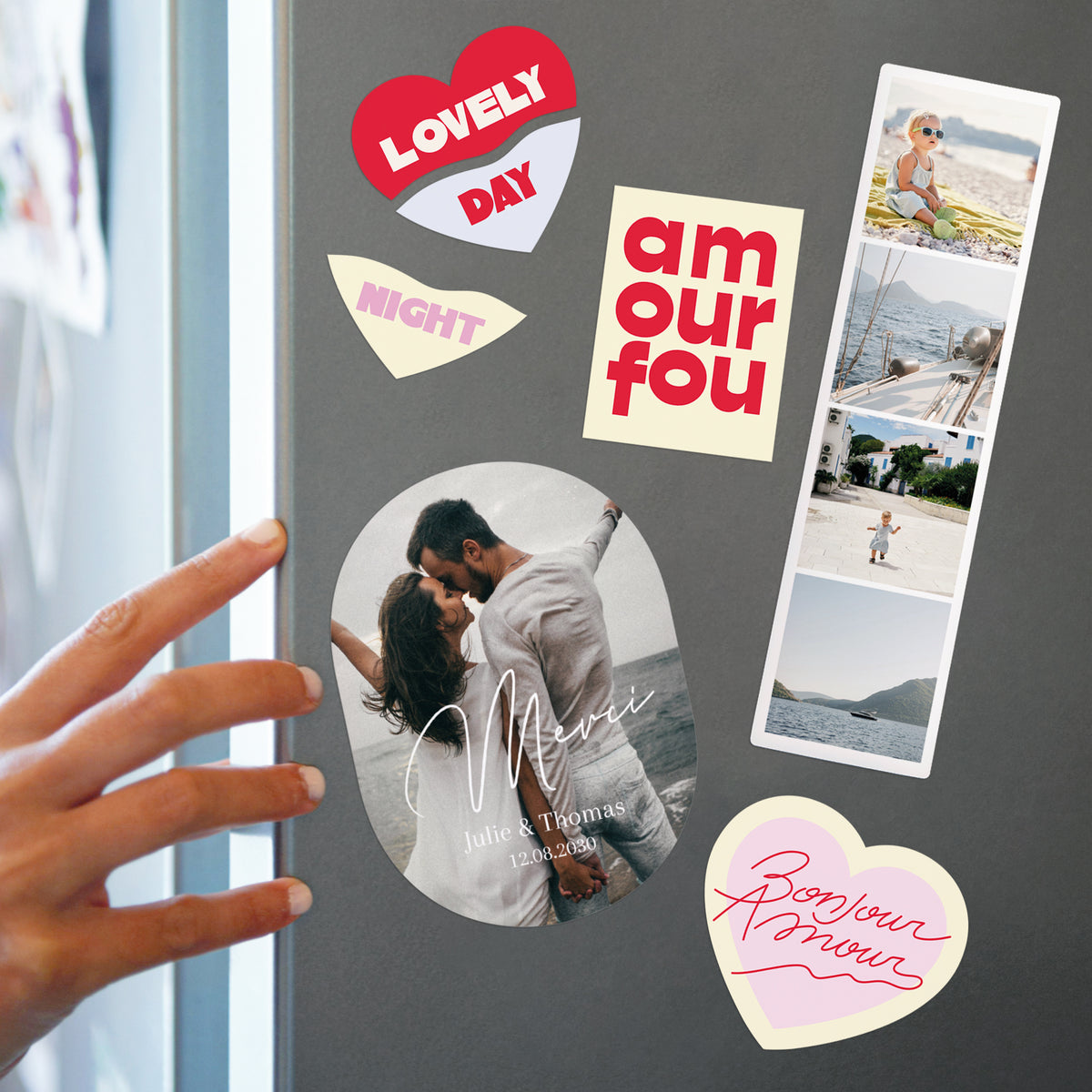 Magnet Trio Magnets Lovely photo N° 2