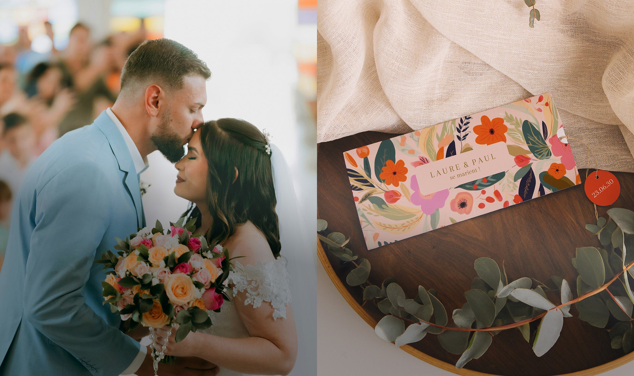 Un mariage haut en couleurs ♡