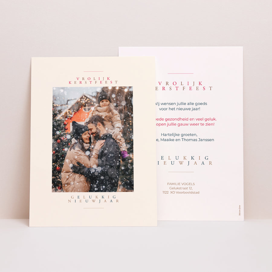 Carte de Noel Fin d'année Portrait Nebraska photo