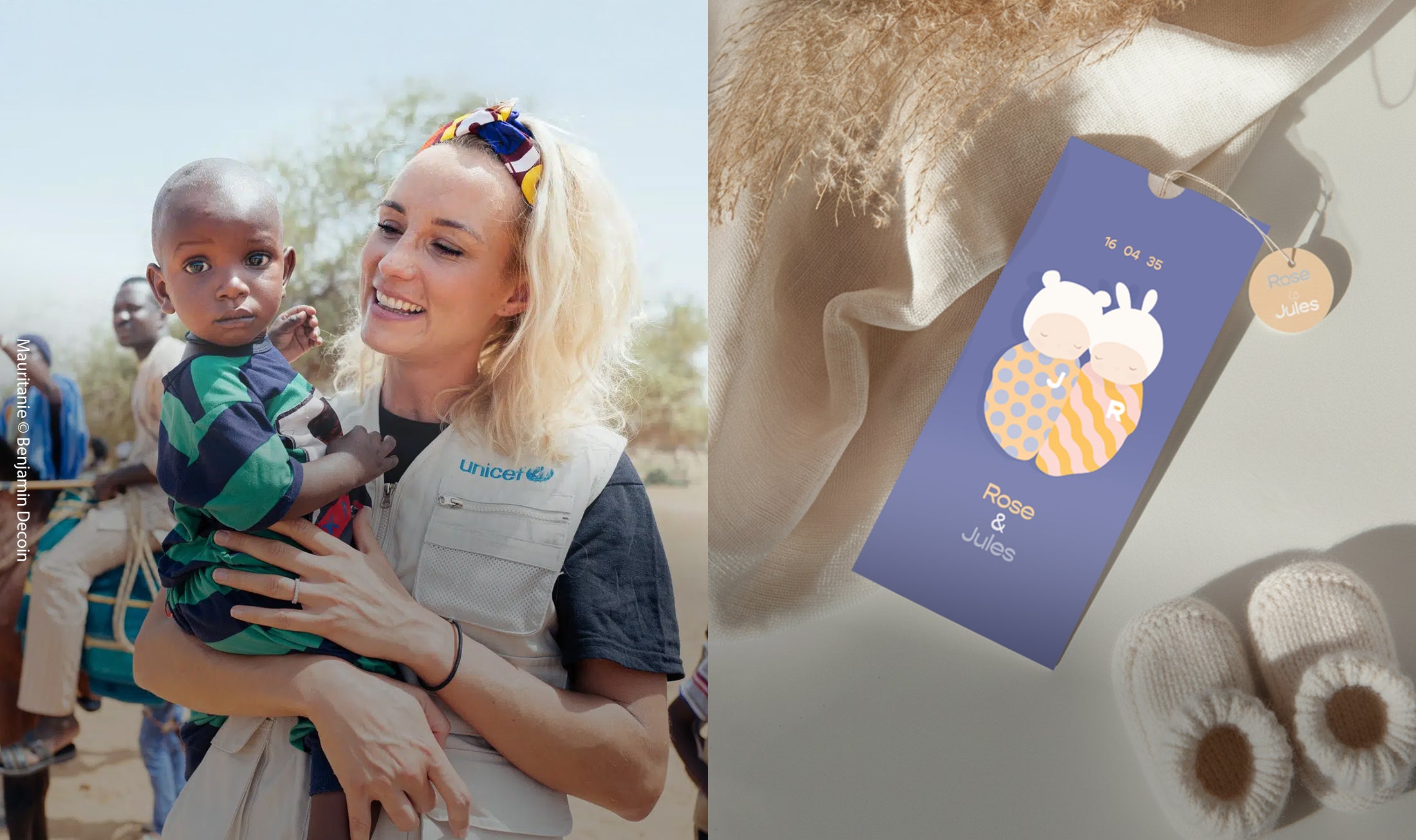 Quand une naissance soutient l'UNICEF