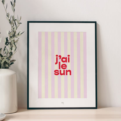 Affiche j'ai le sun