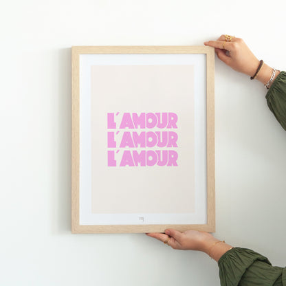 Affiche l'amour crème photo N° 3