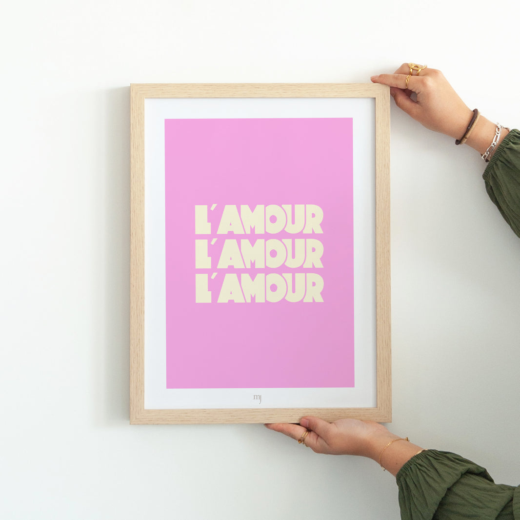 Affiche l'amour rose photo N° 3